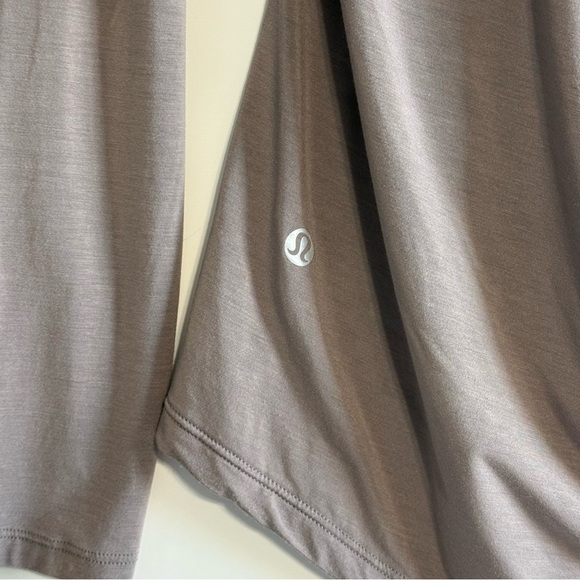 Lululemon Modal Long Sleeve Top V Neck Comfy Taupe Color Size 10 - Picture 6 of 12